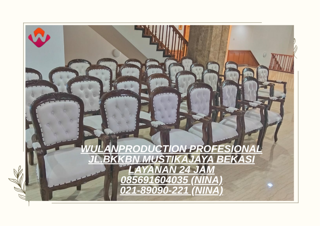 Rental Kursi Armchair VIP Dan Meja Kayu Taplak Di Jakarta
