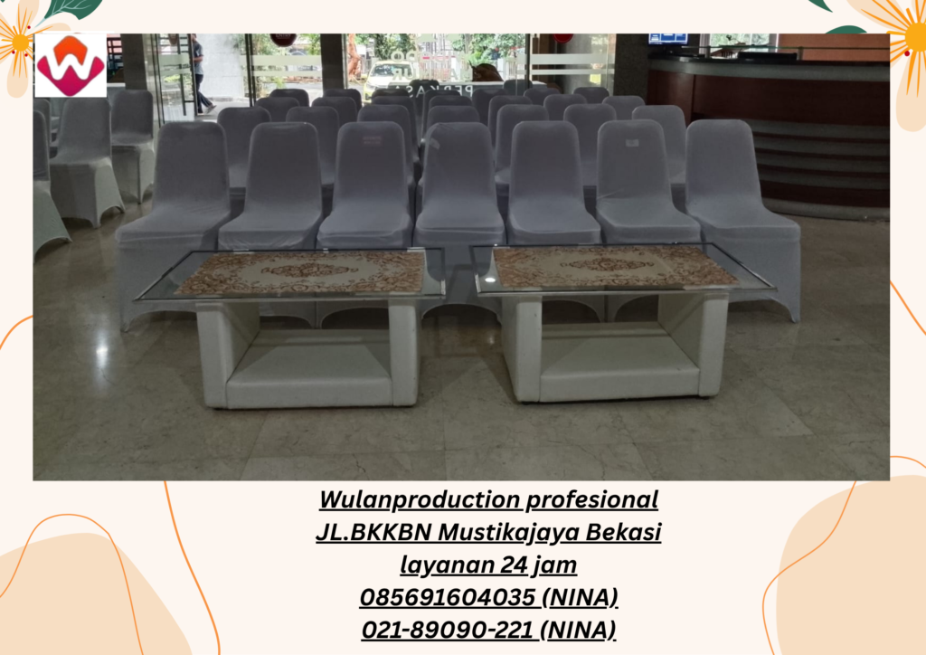 Rental Meja Kaca VIP Dan Kursi Bercover Area Jakarta Utara