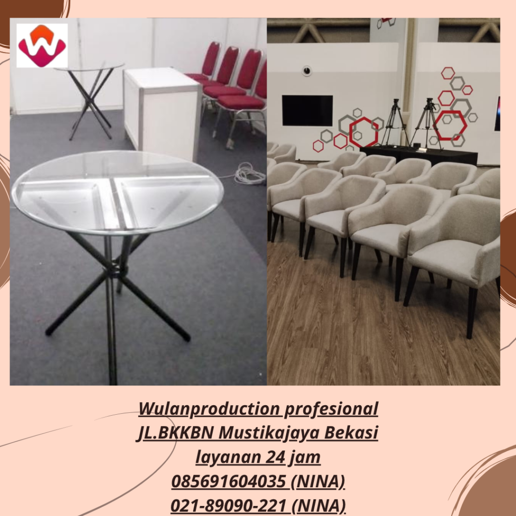 Rental SOFA STUDIO dan MEJA DEALING KACA Bandung