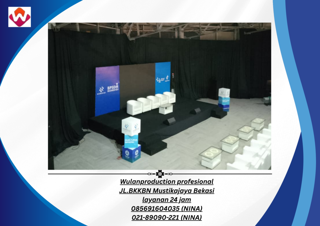 Sewa BACKDROPP WING STAGE KARPET BUANA HITAM Karawang