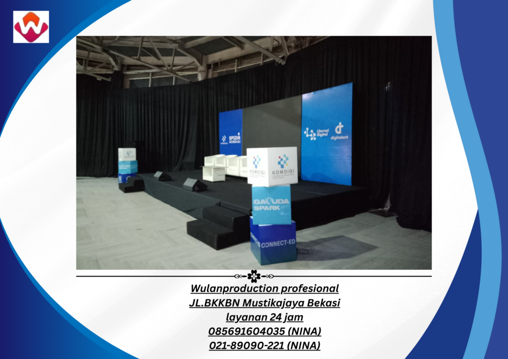 Sewa BACKDROPP WING STAGE KARPET BUANA HITAM Karawang