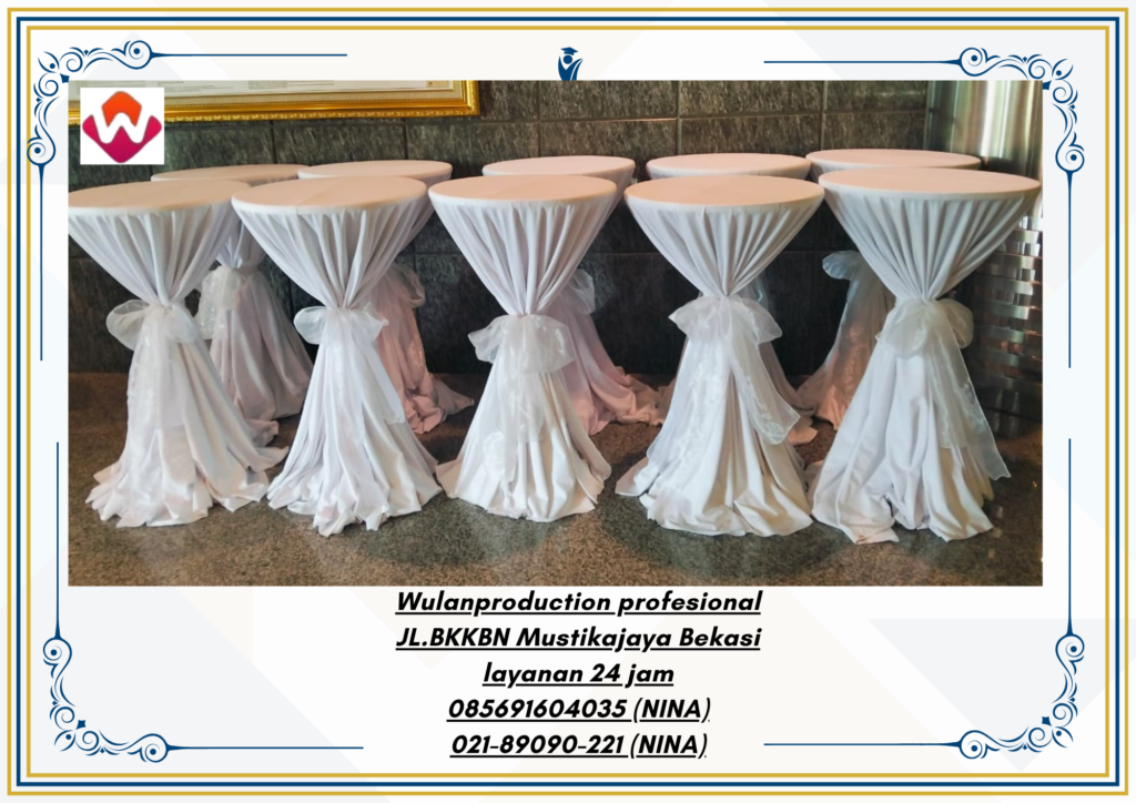 Sewa Meja Bar Cover Tebar Tali Pita Jakarta