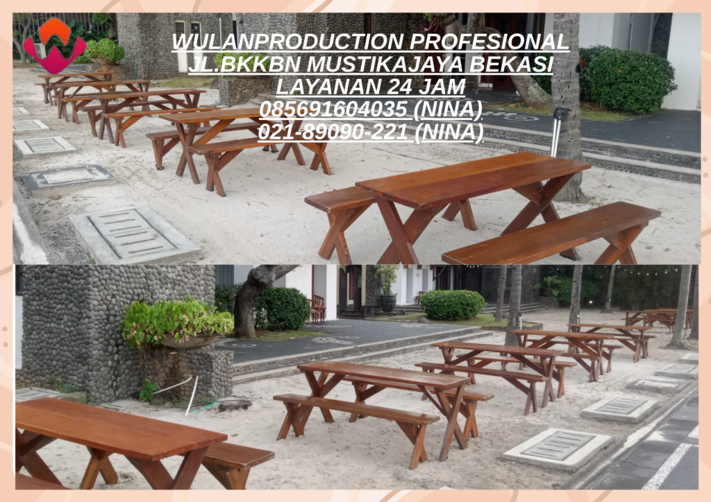 Sewa Meja Kursi Taman Kaki Silang Area Jakarta