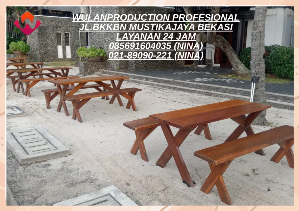 Sewa Meja Kursi Taman Kaki Silang Area Jakarta