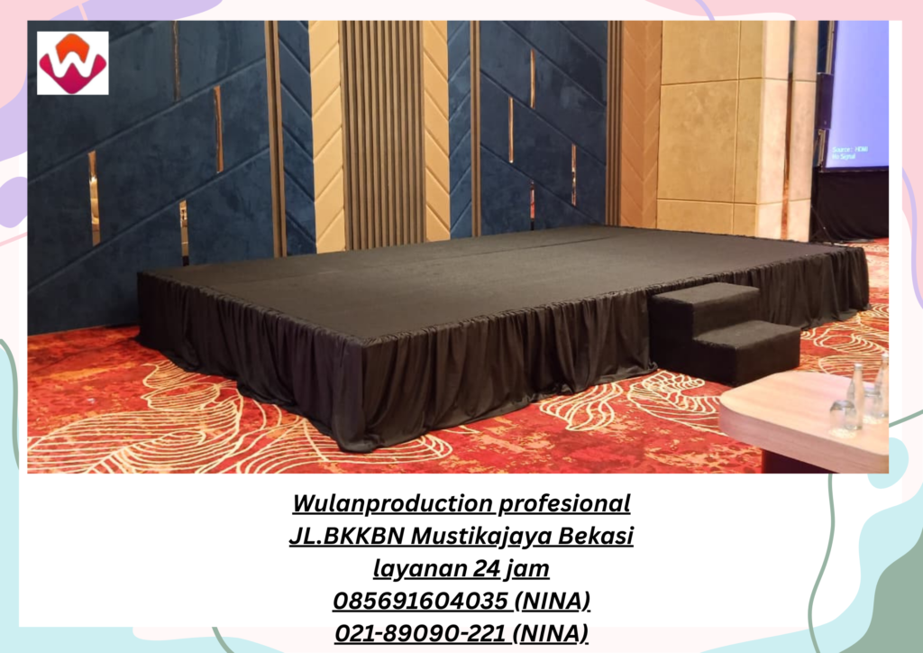 Sewa Panggung Karpet Hitam Rempel Hitam Jatake