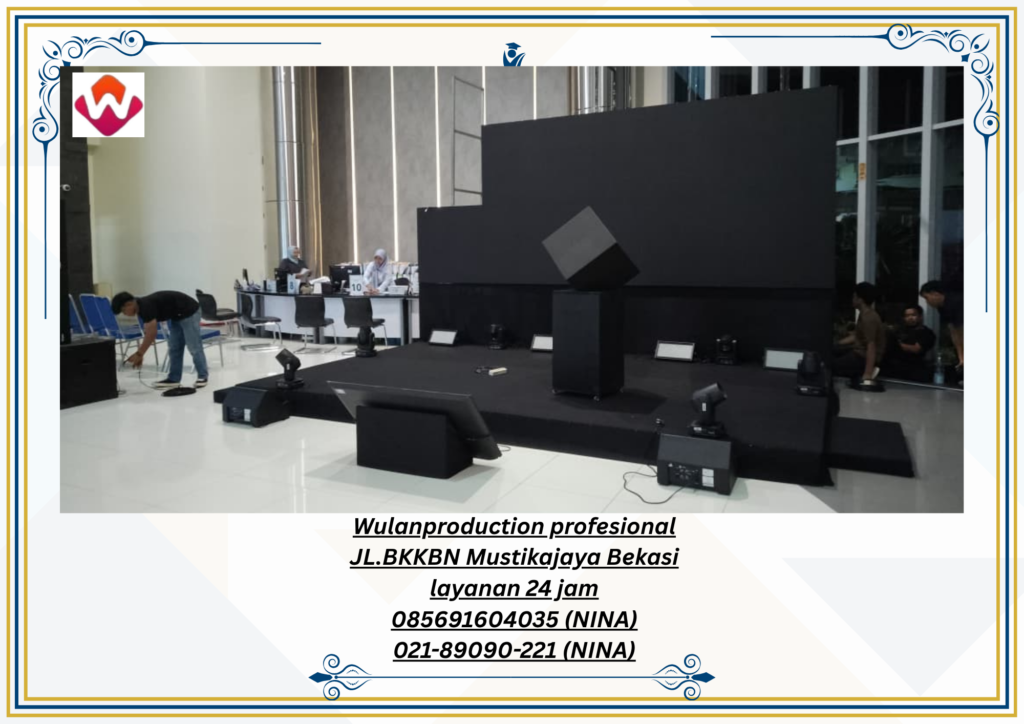 Sewa STAGE KARPET HITAM BACKDROP FOH Depok