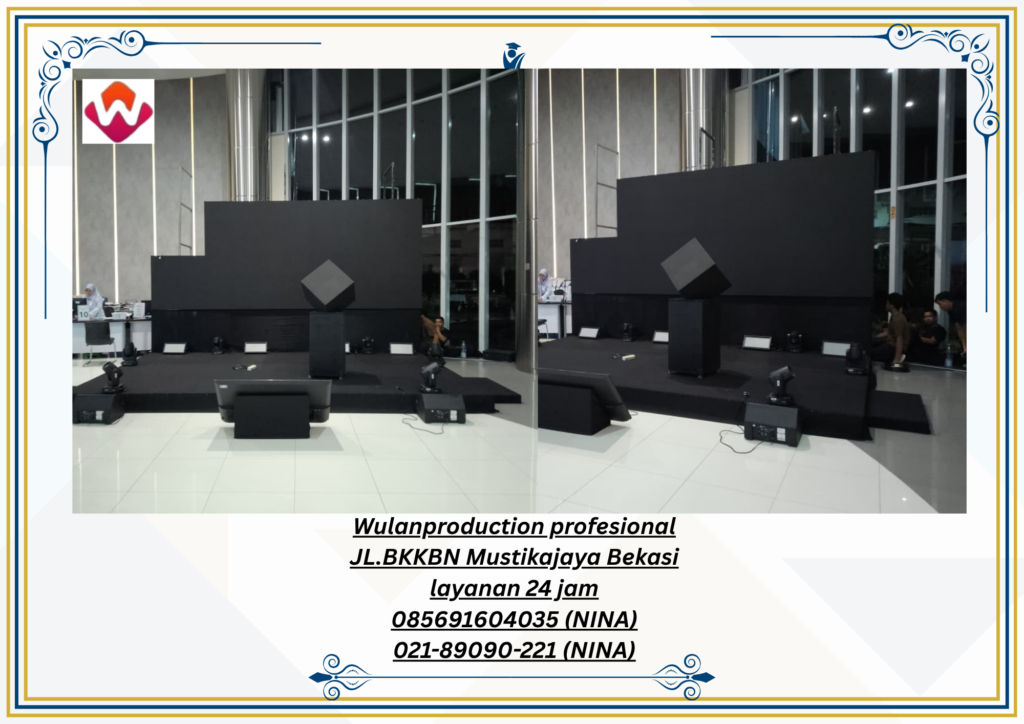 Sewa STAGE KARPET HITAM BACKDROP FOH Depok