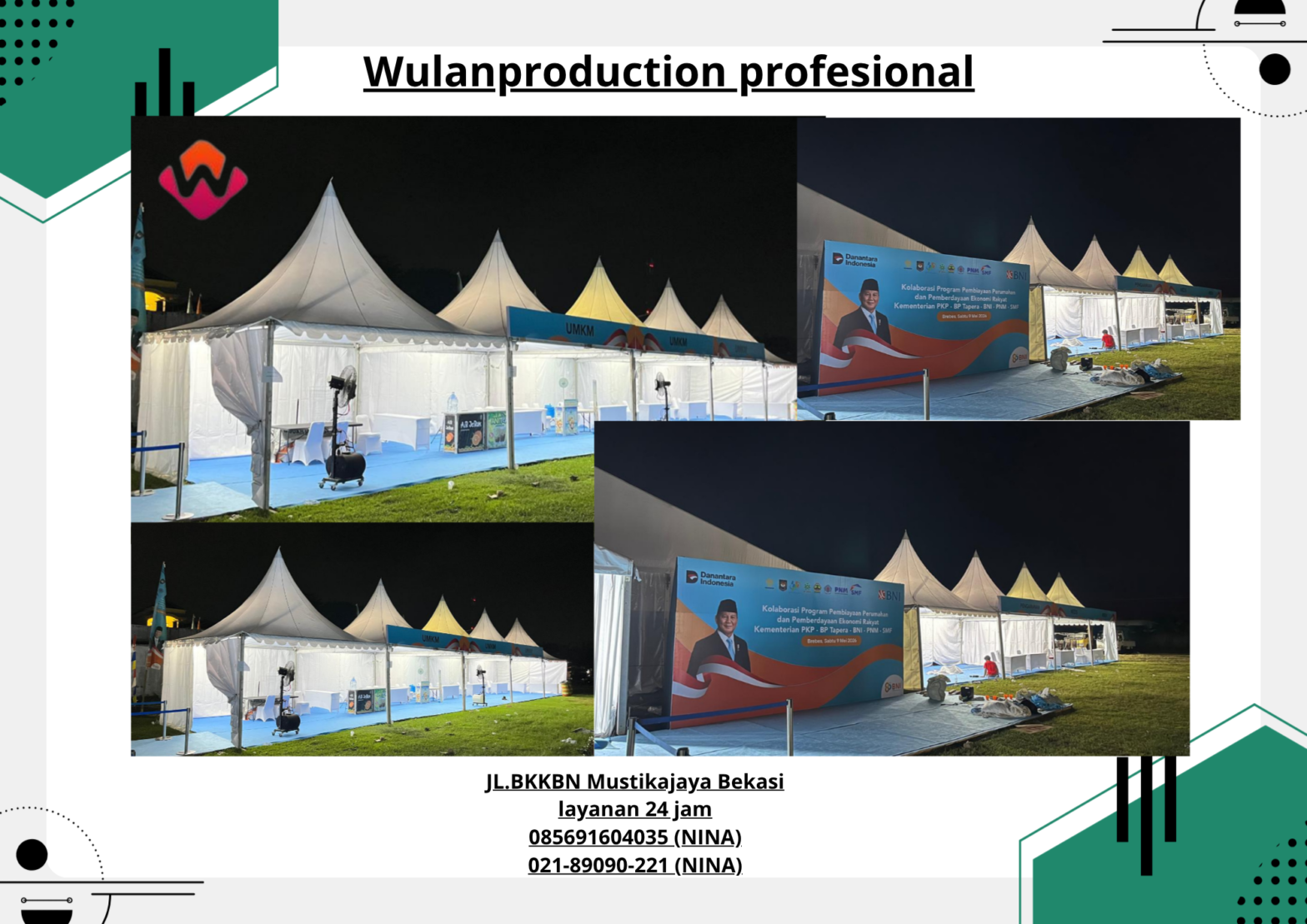 Sewa Set Backdrop Dan Tenda Sarnafil Area Bandung