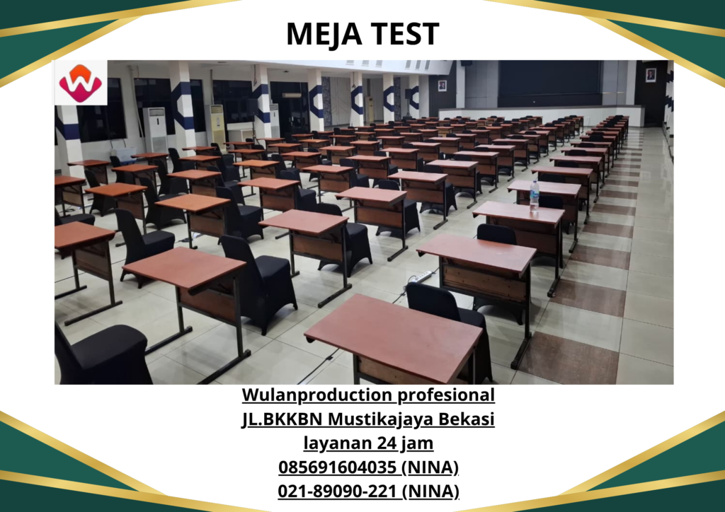 Sewa MEJA TEST Harga Terjangkau Area Bekasi