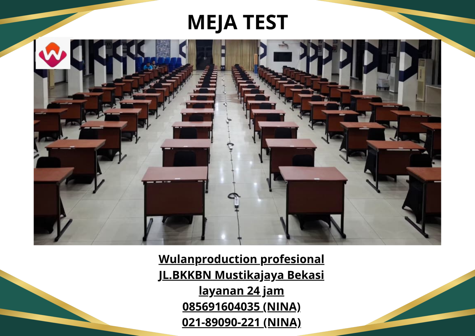 Sewa MEJA TEST Harga Terjangkau Area Bekasi