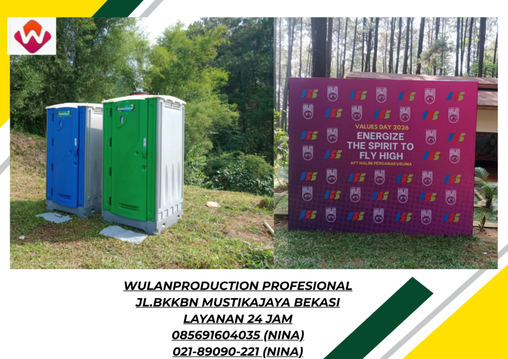 Pusat Sewa BACKDROP dan TOILET PORTABLE Jakarta Pusat