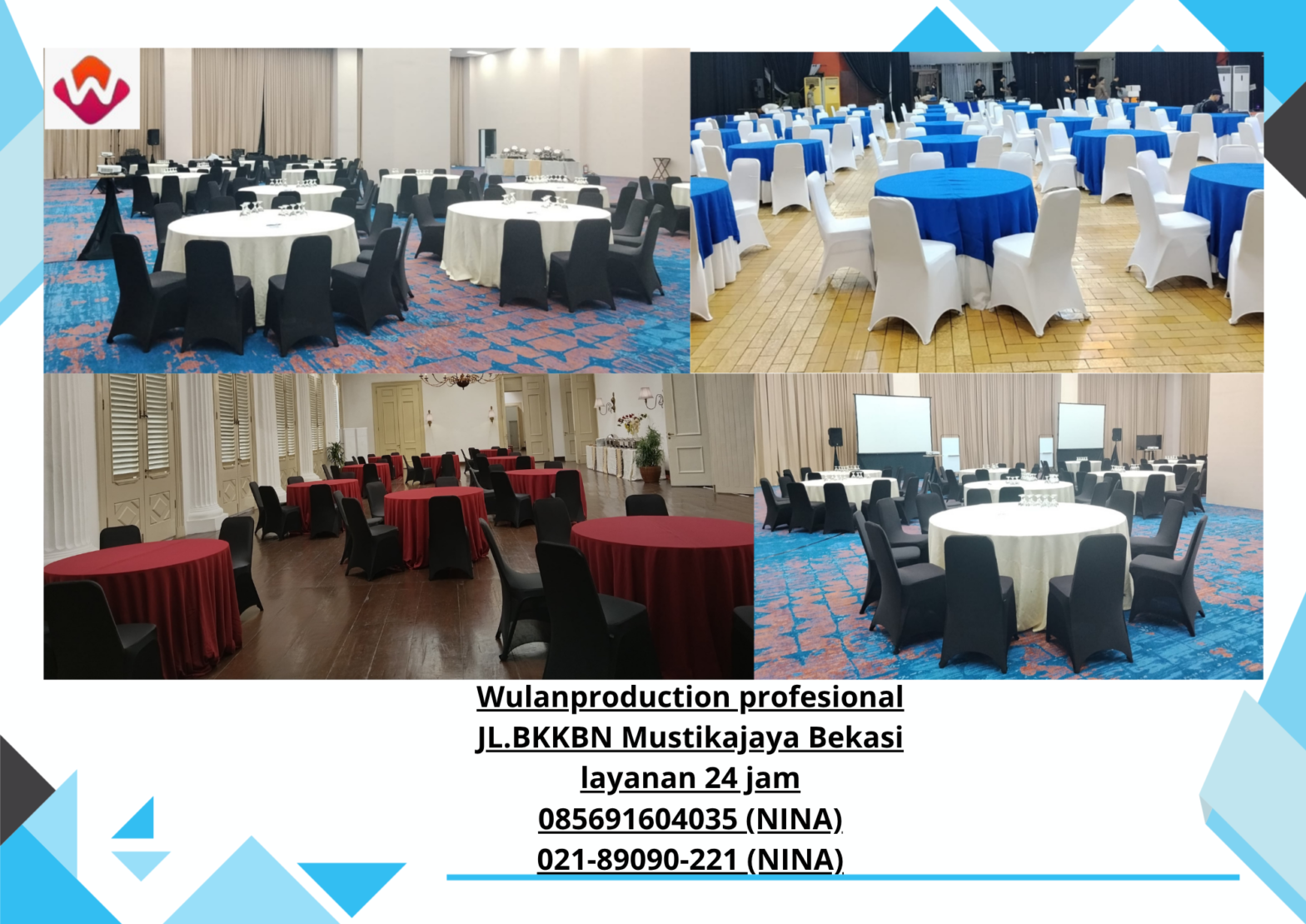 Jasa Sewa Set ROUND TABLE Lengkap KURSI Murah Jakarta