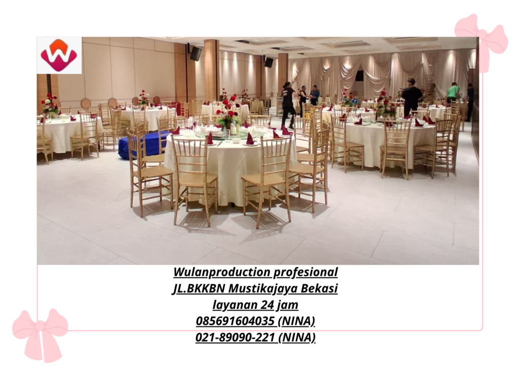 Rental KURSI TIFFANY Kayu Warna Gold Area Jakarta
