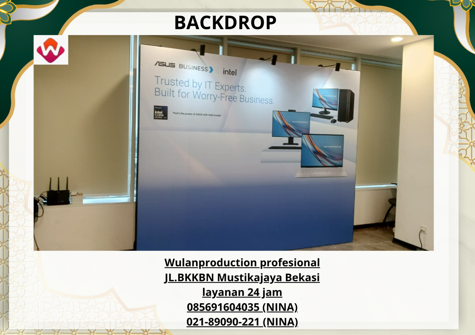 Sewa BACKDROP Murah Karawang Bekasi Bogor