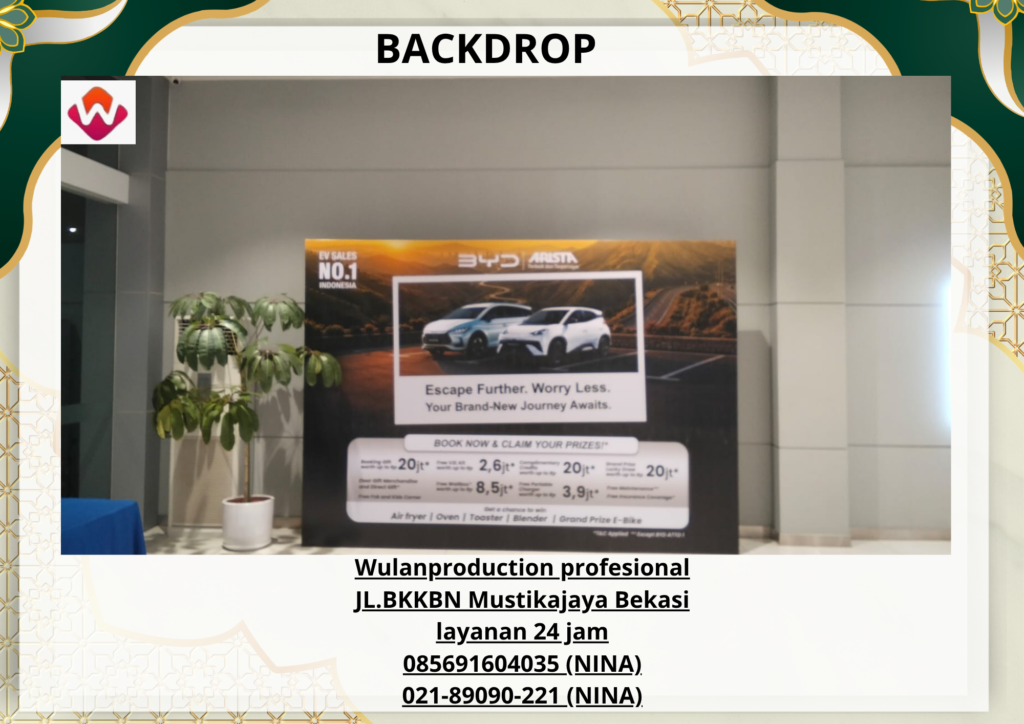 Sewa BACKDROP Murah Karawang Bekasi Bogor