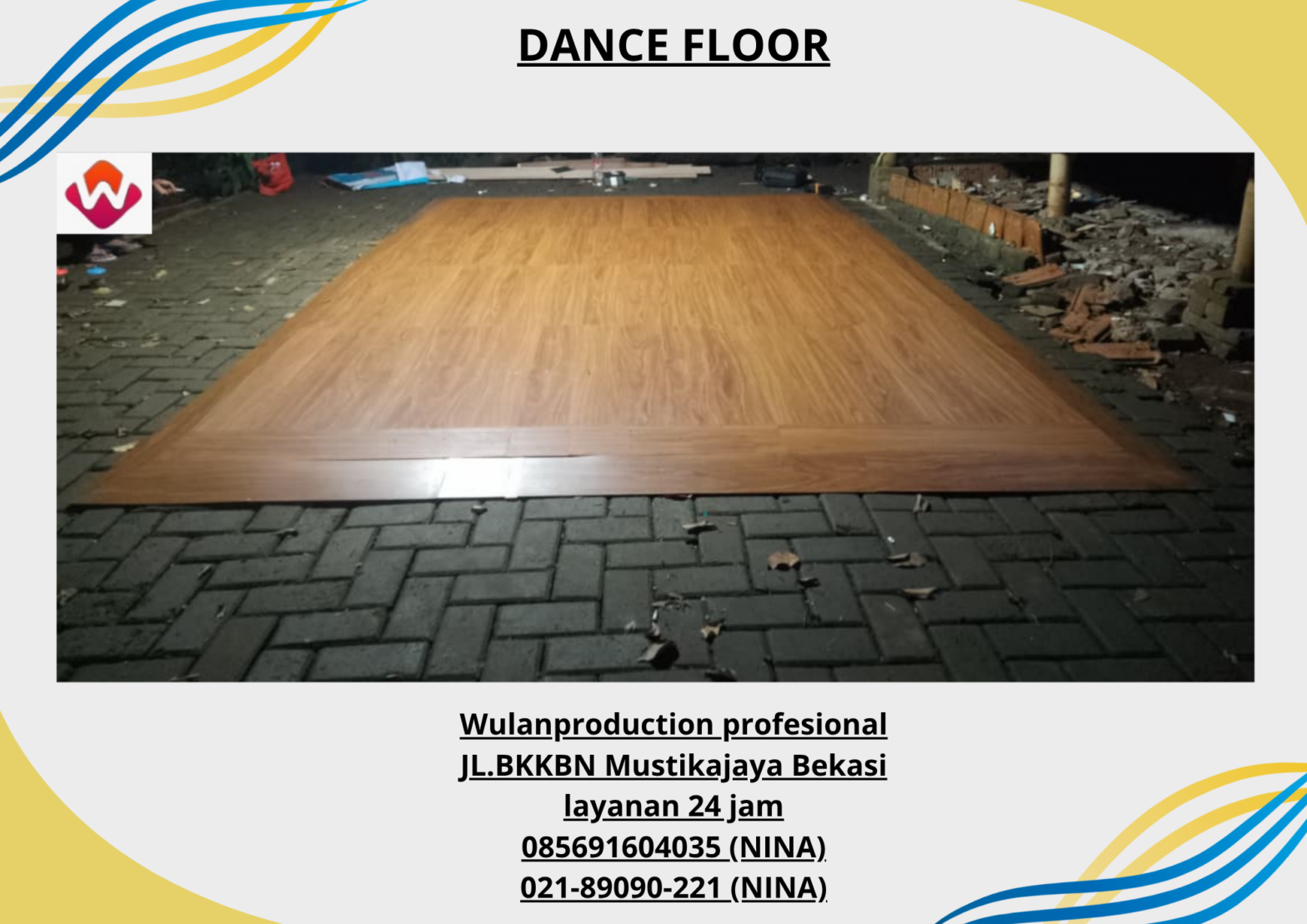 Sewa DANCE FLOOR Finishing Vinyl Kuningan Jakarta Selatan
