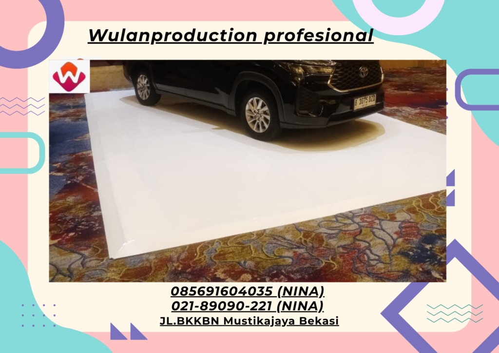 Sewa DANCE FLOOR MELAMIN Hitam Kuningan