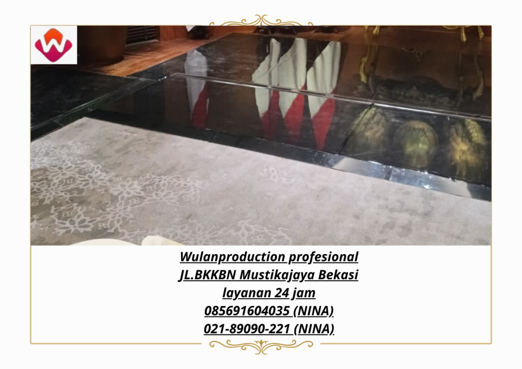 sewa DANCE FLOOR MELAMINTO HITAM Jakarta Selatan