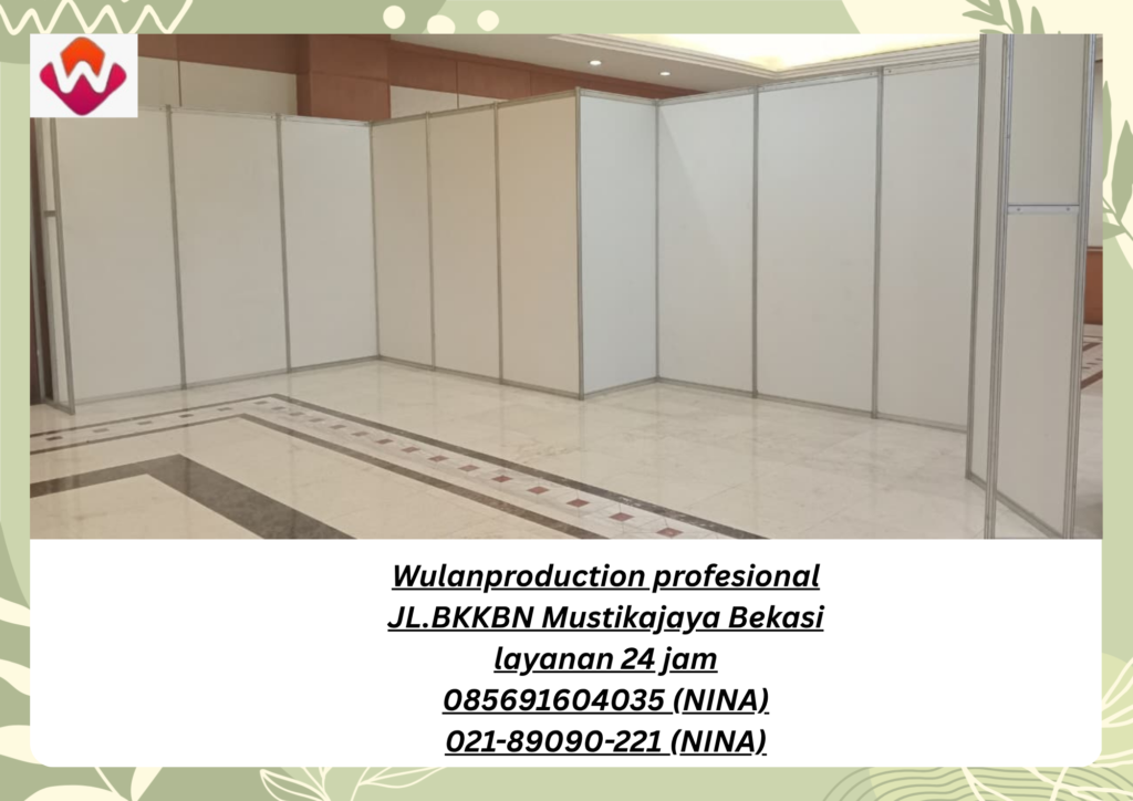 Sewa PARTISI BACKDROP KURSI LIPAT MEJA KACA Bekasi