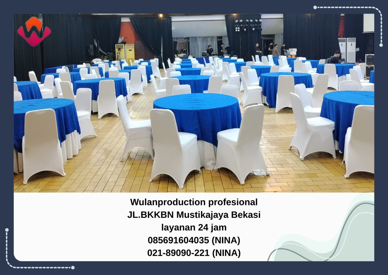 Sewa ROUND TABLE dAN KURSI Bercover Area Cikarang Bekasi