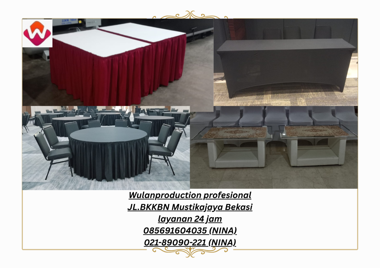 Sewa ROUND TALBE MEJA KOTAK MEJA IBM MEJA Vip Jakarta