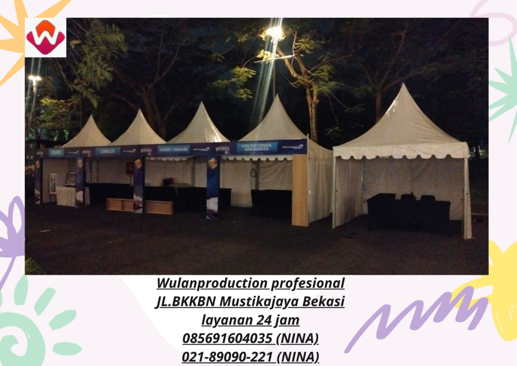 Sewa TENDA KERUCUT TENDA BAZAR PUTIH TENDA RODER Karawang