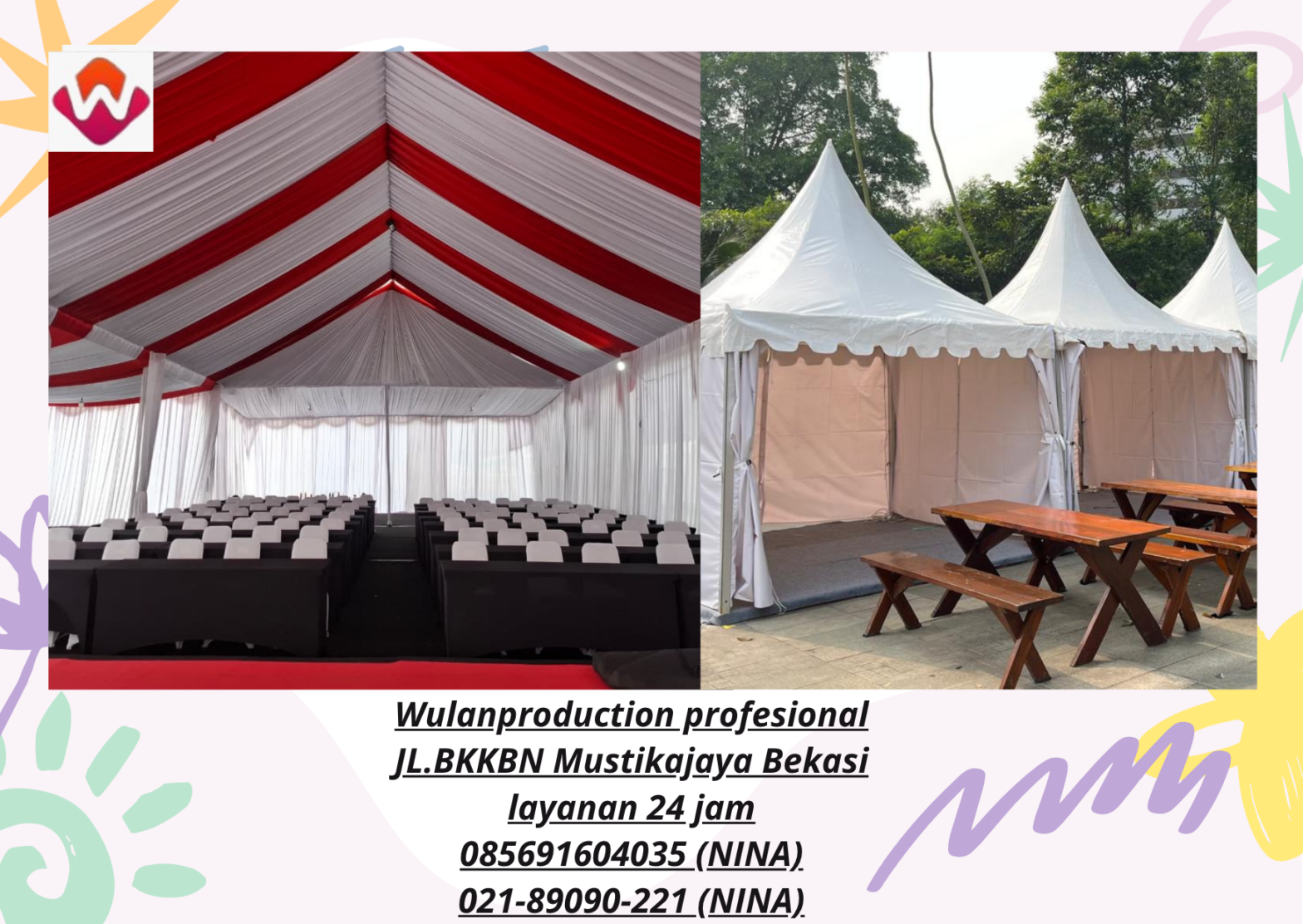 Sewa TENDA KERUCUT TENDA BAZAR PUTIH TENDA RODER Karawang