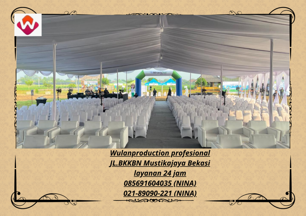 Sewa TENDA RODER Full Dekorasi Kain Jakarta