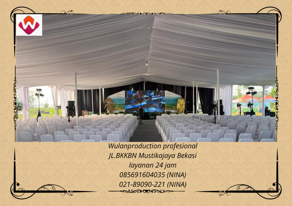 Sewa TENDA RODER Full Dekorasi Kain Jakarta
