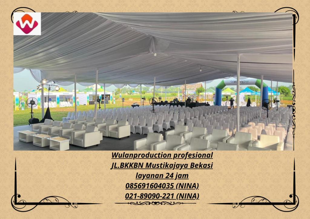 Sewa TENDA RODER Full Dekorasi Kain Jakarta