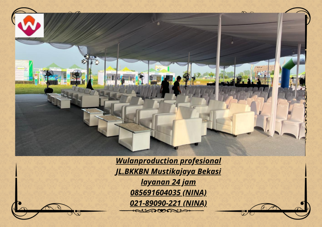 Sewa TENDA RODER Full Dekorasi Kain Jakarta