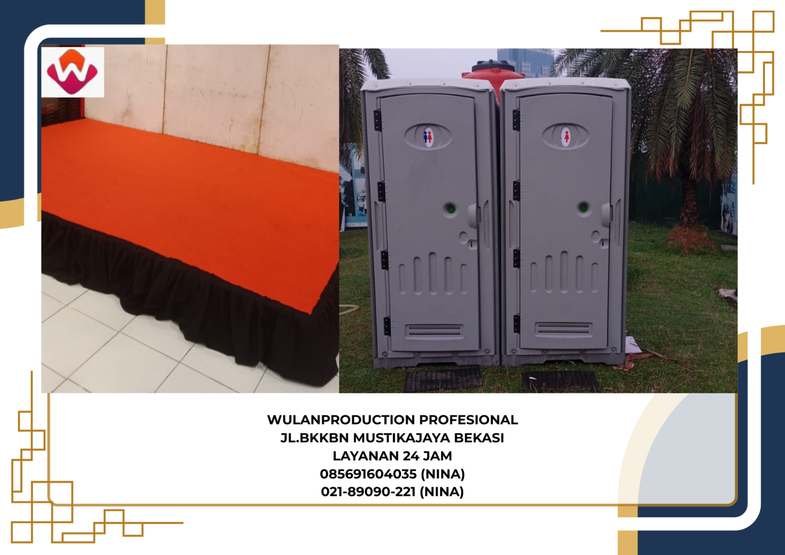 Rental TOILET PORTABLE PANGGUNG BACKDROP Jakarta