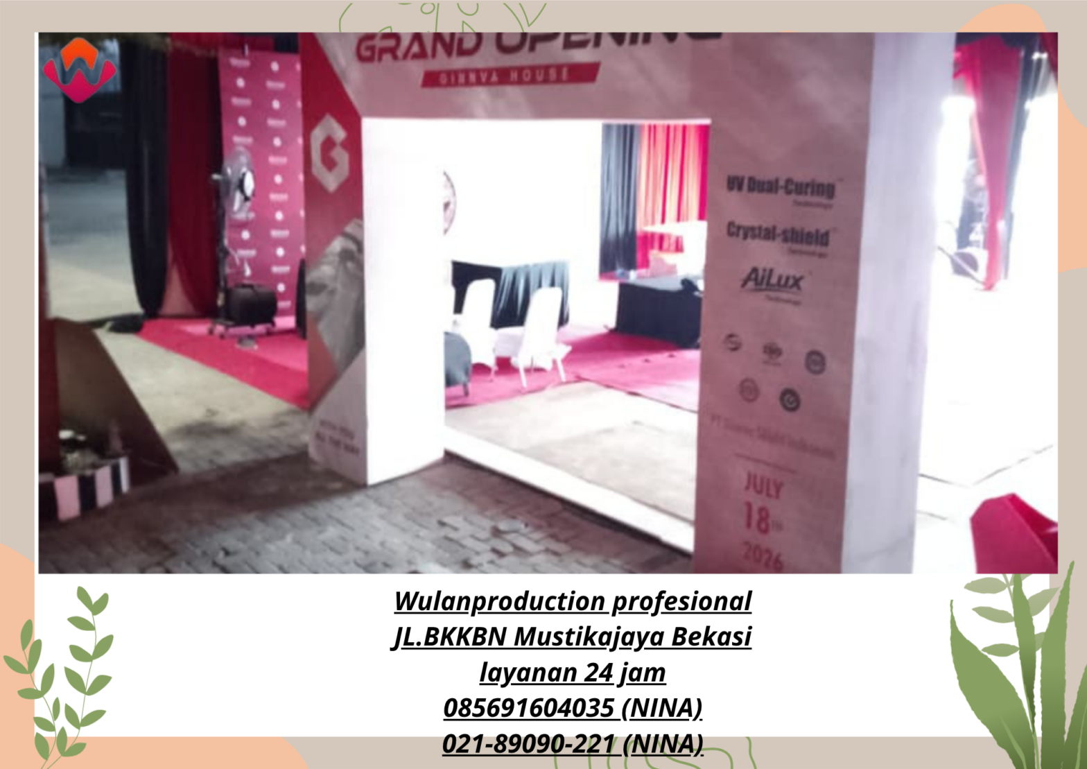 Sewa GATE Custom Event Ginza House PIK 2 Tangerang