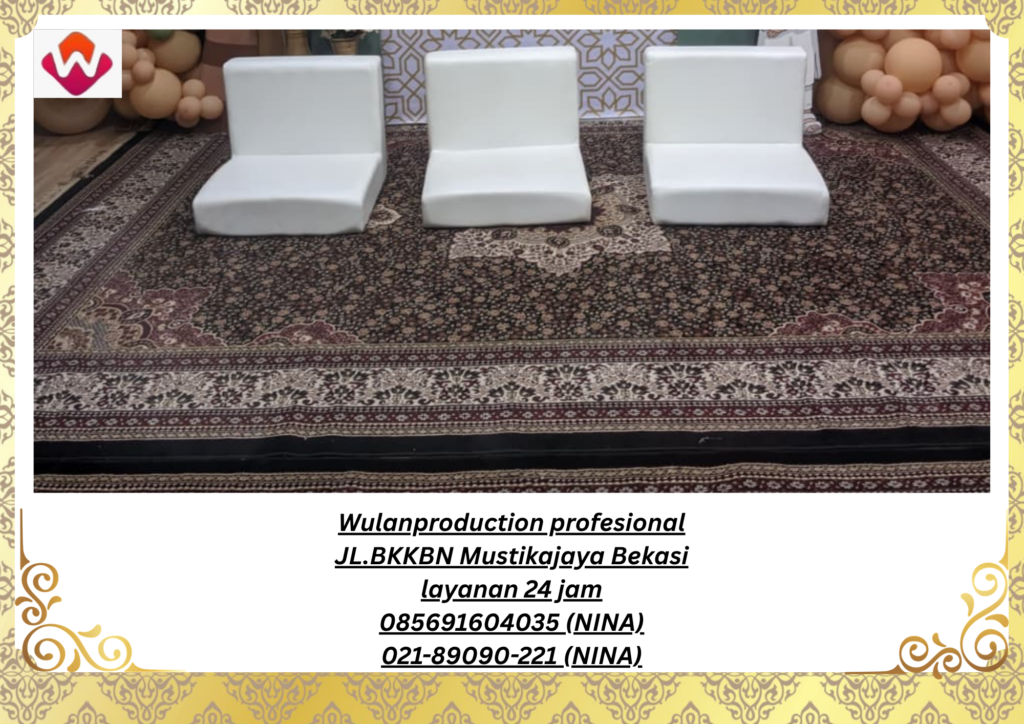 Sewa KARPET PERMADANI Coklat SOFA Lesehan Putih Jakarta