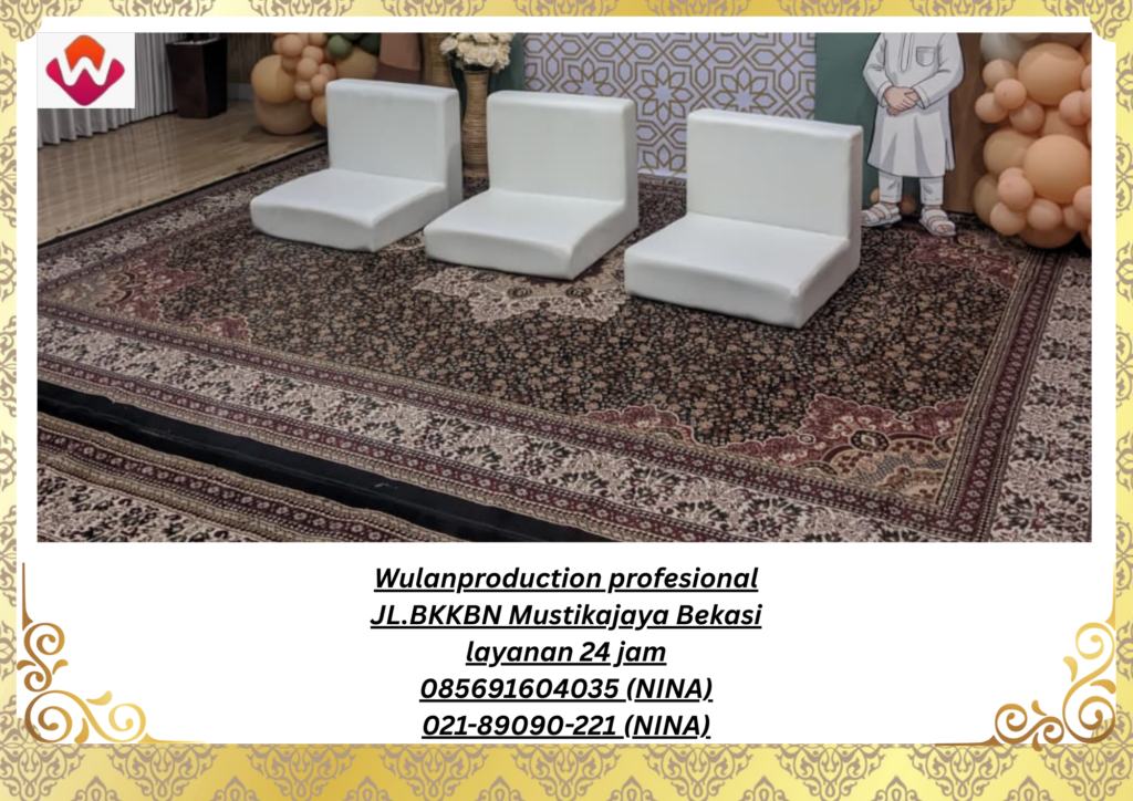 Sewa KARPET PERMADANI Coklat SOFA Lesehan Putih Jakarta