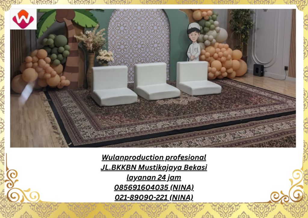 Sewa KARPET PERMADANI Coklat SOFA Lesehan Putih Jakarta