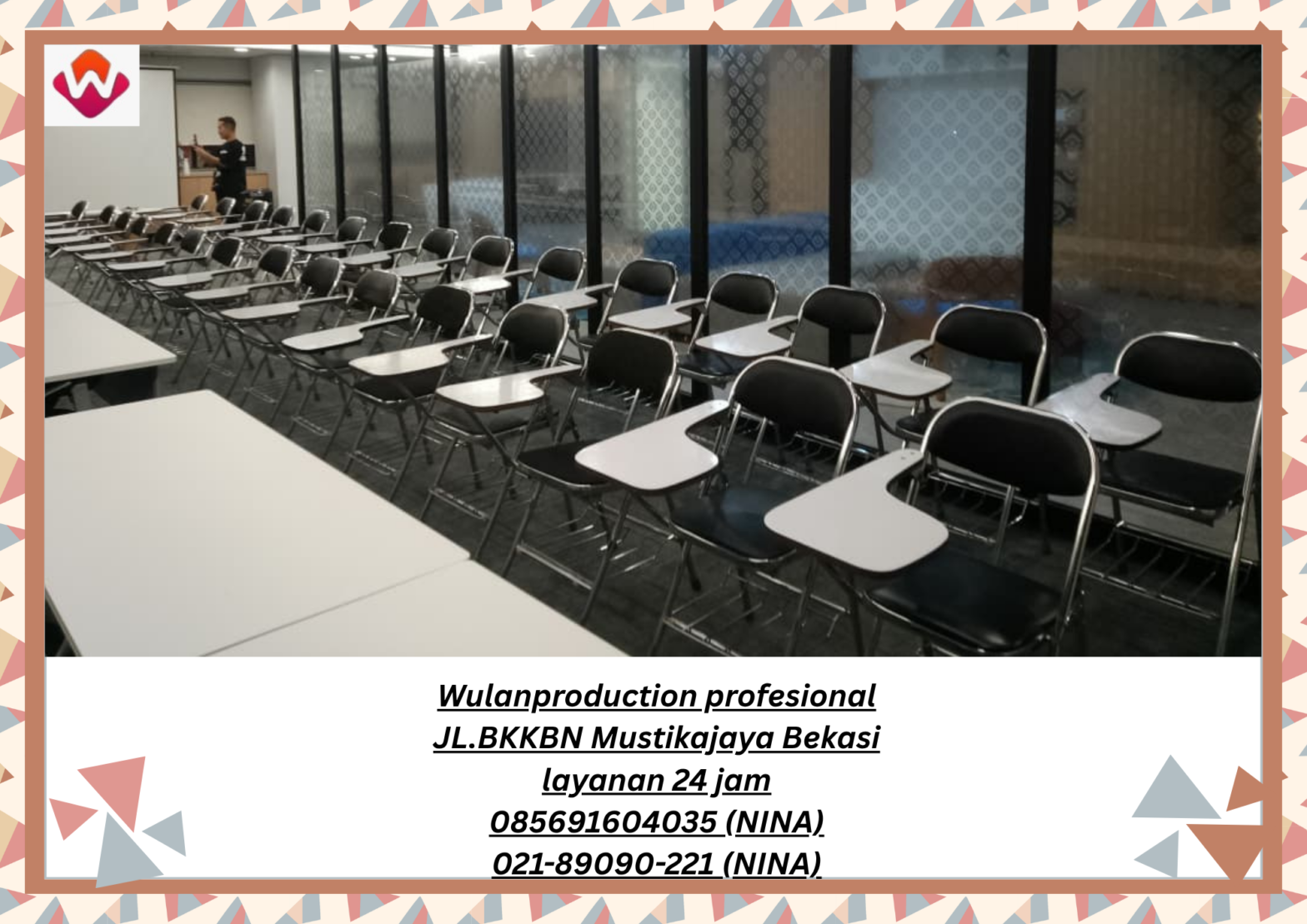 Sewa KURSI KULIAH STAINLESS Jakarta