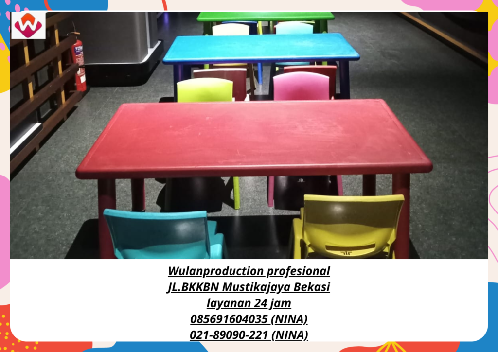 Sewa KURSI MEJA Anak Aneka Warna Bandung