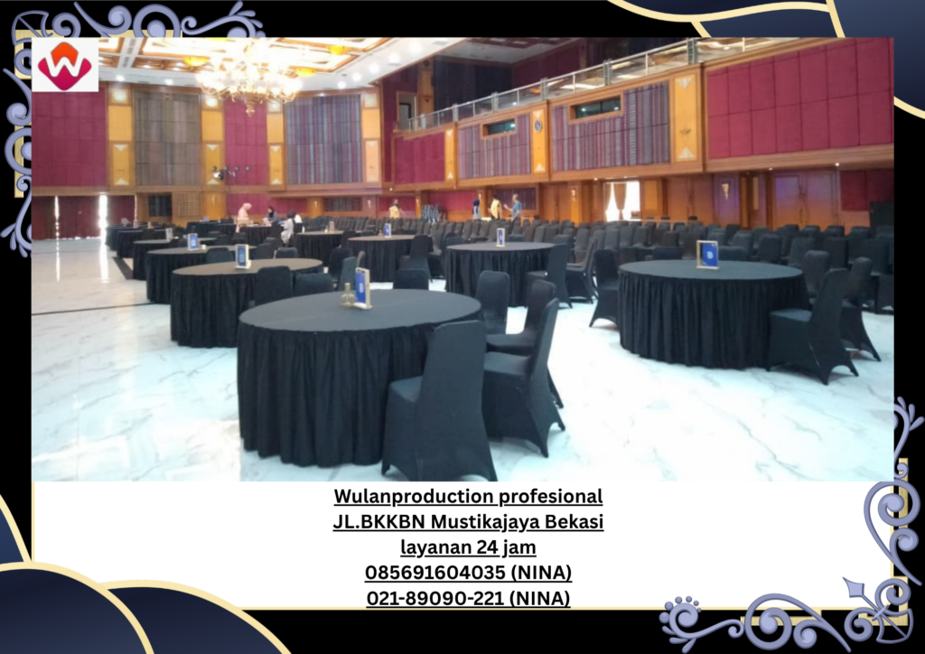 Sewa MEJA Bundar KURSI FUTURA Event Kemensos Jakarta