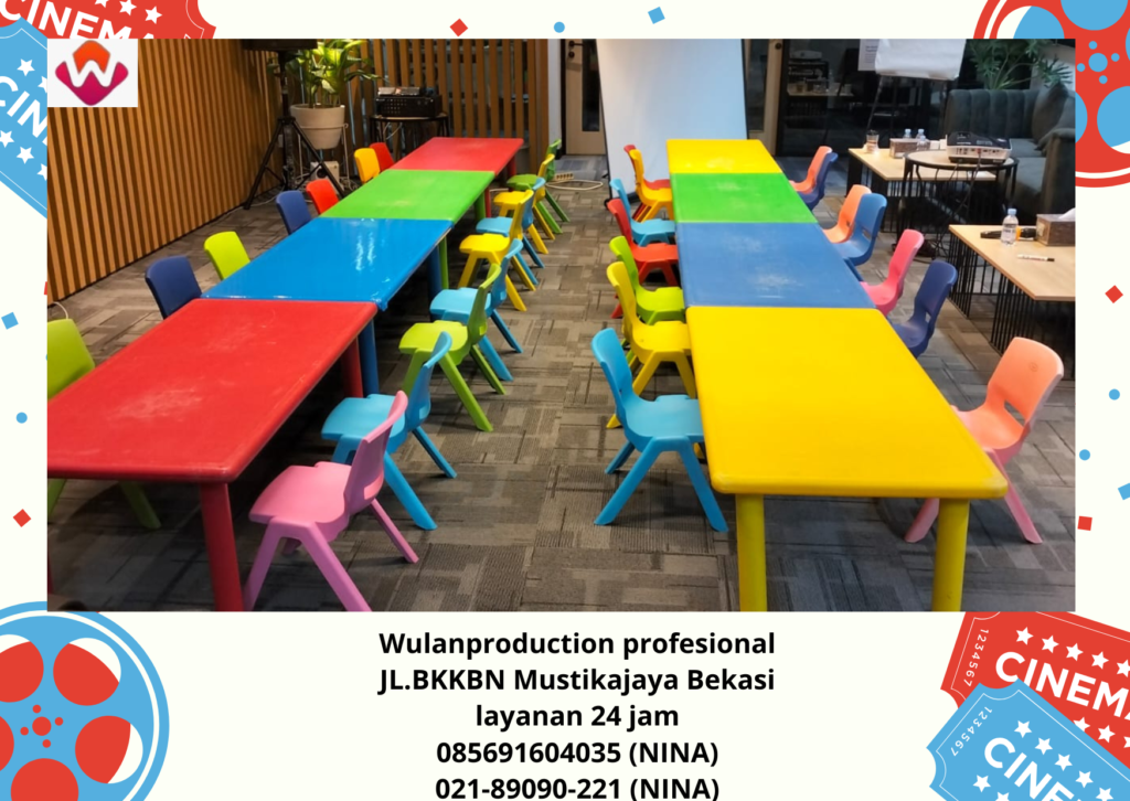 Sewa MEJA KURSI ANAK Aneka Warna Area Bandung