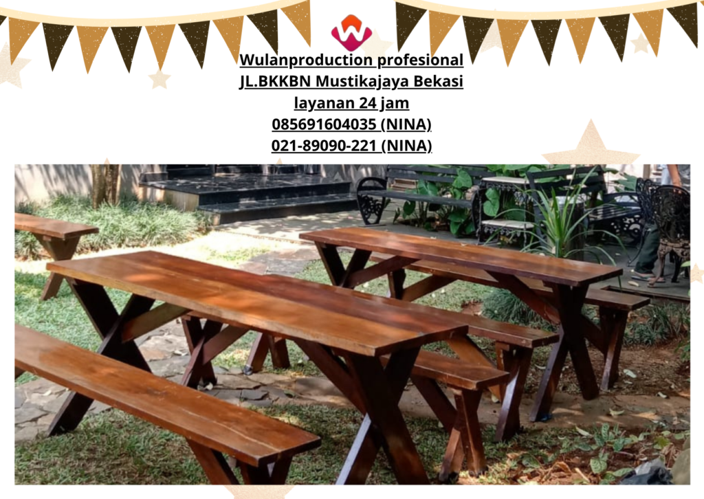 Sewa MEJA KURSI TAMAN Gratis Ongkir Depok