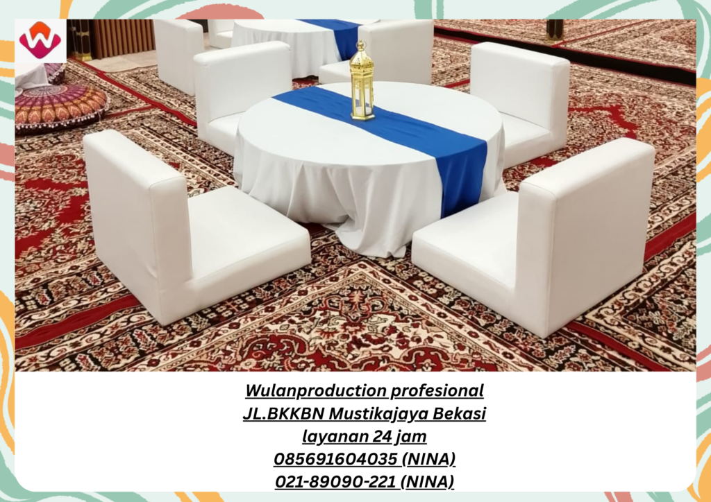 Sewa MEJA dan SOFA Lesehan Jakarta Pusat