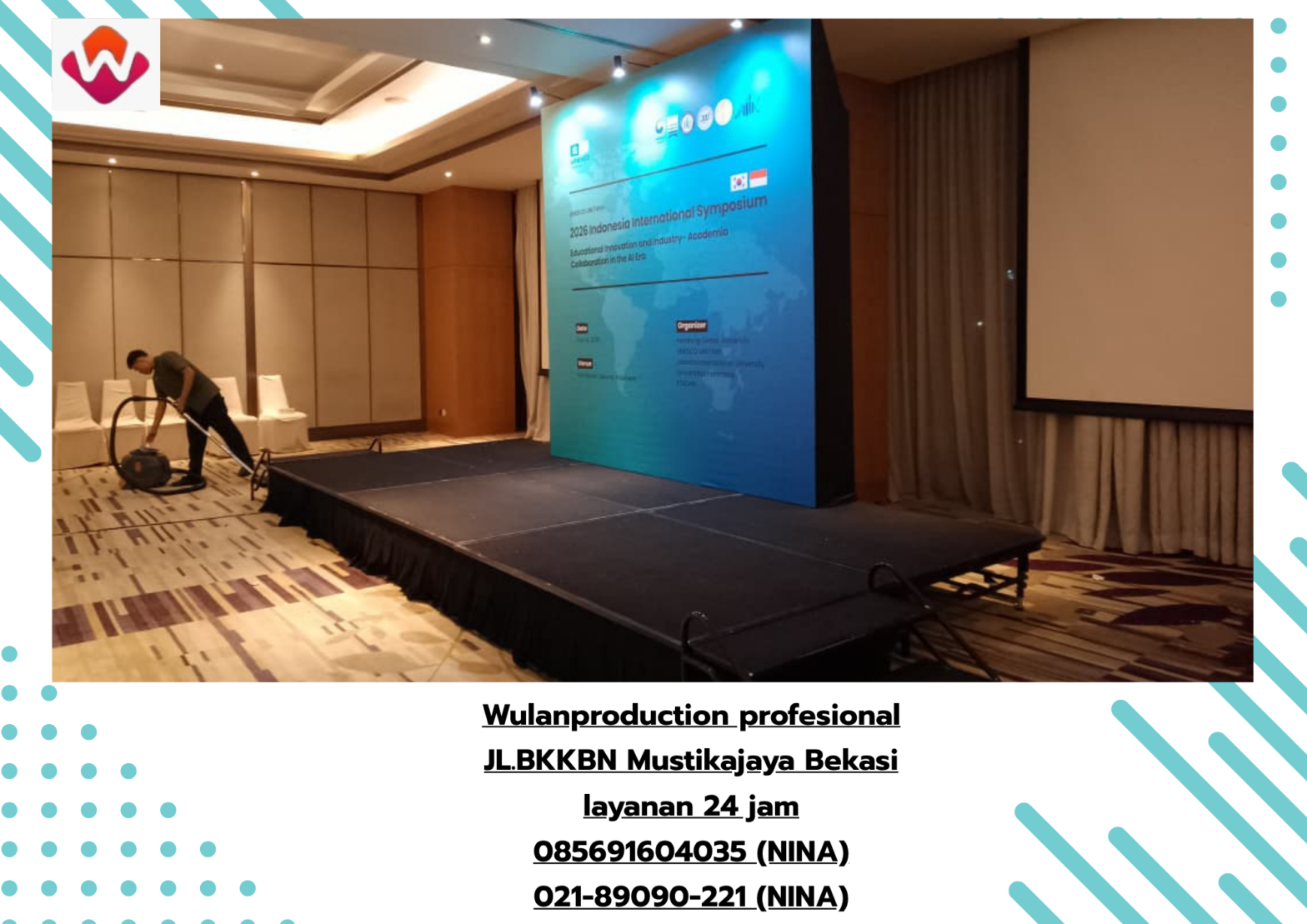 Sewa PANGGUNG FLOORING BACKDROP Bintaro Tangerang Selatan