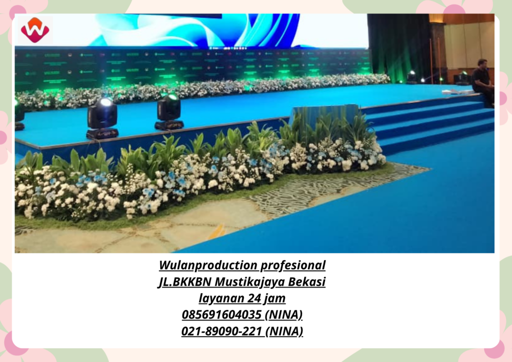Sewa PANGGUNG STAGE STAINLESS KARPET BIRU Jakarta
