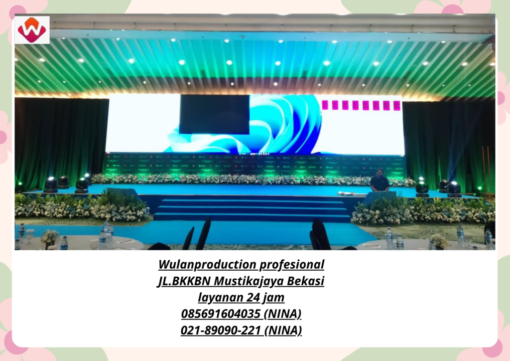 Sewa PANGGUNG STAGE STAINLESS KARPET BIRU Jakarta