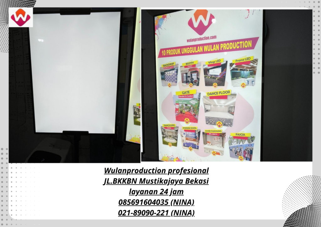 Sewa SLIM LIGHT BOX Area Jakarta Bekasi Depok