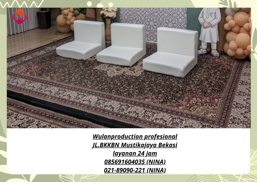 Sewa SOFA Lesehan Putih Area Pondok Gede Rawa Indah II
