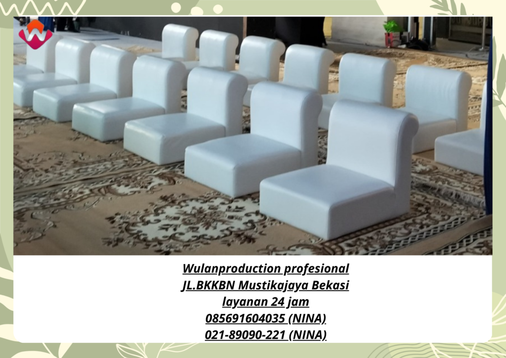 Sewa SOFA Lesehan Putih Area Pondok Gede Rawa Indah II