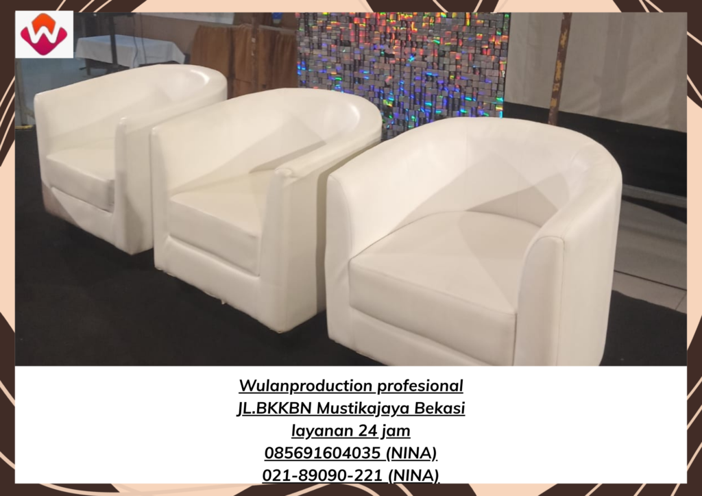 Sewa SOFA Putih Type Oval Jakarta