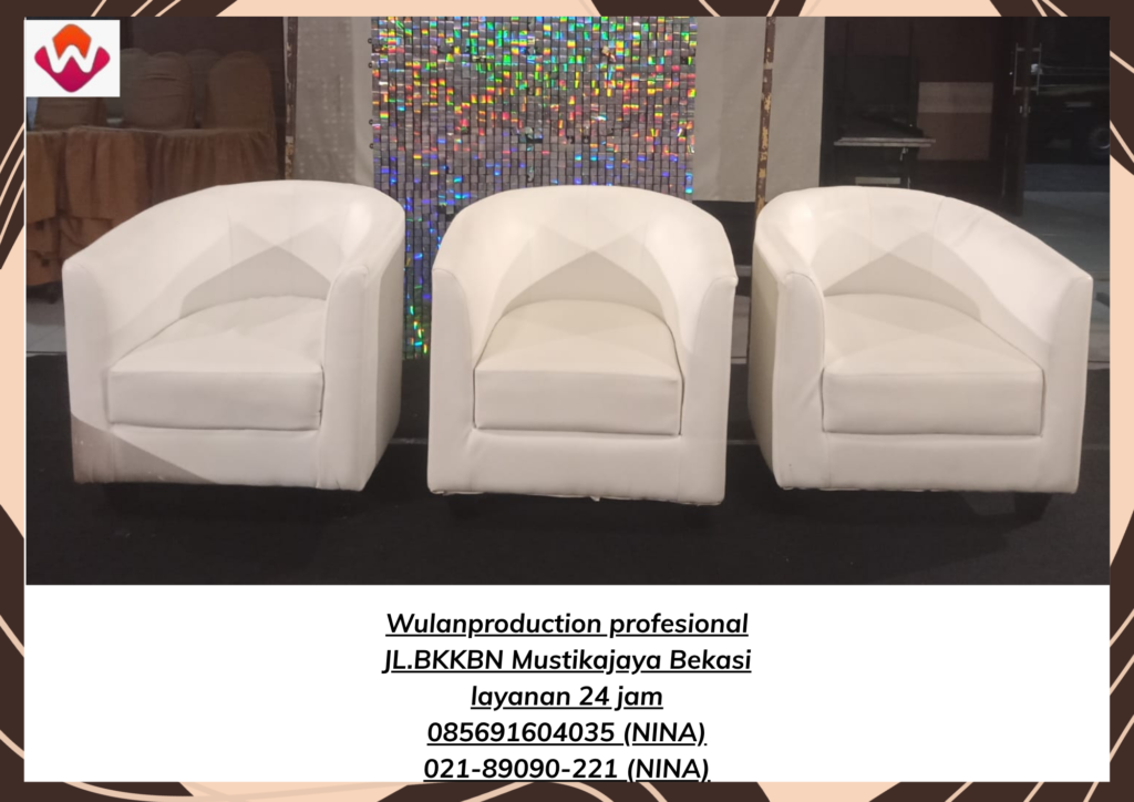 Sewa SOFA Putih Type Oval Jakarta